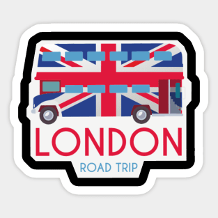 UK London iconic bus Sticker